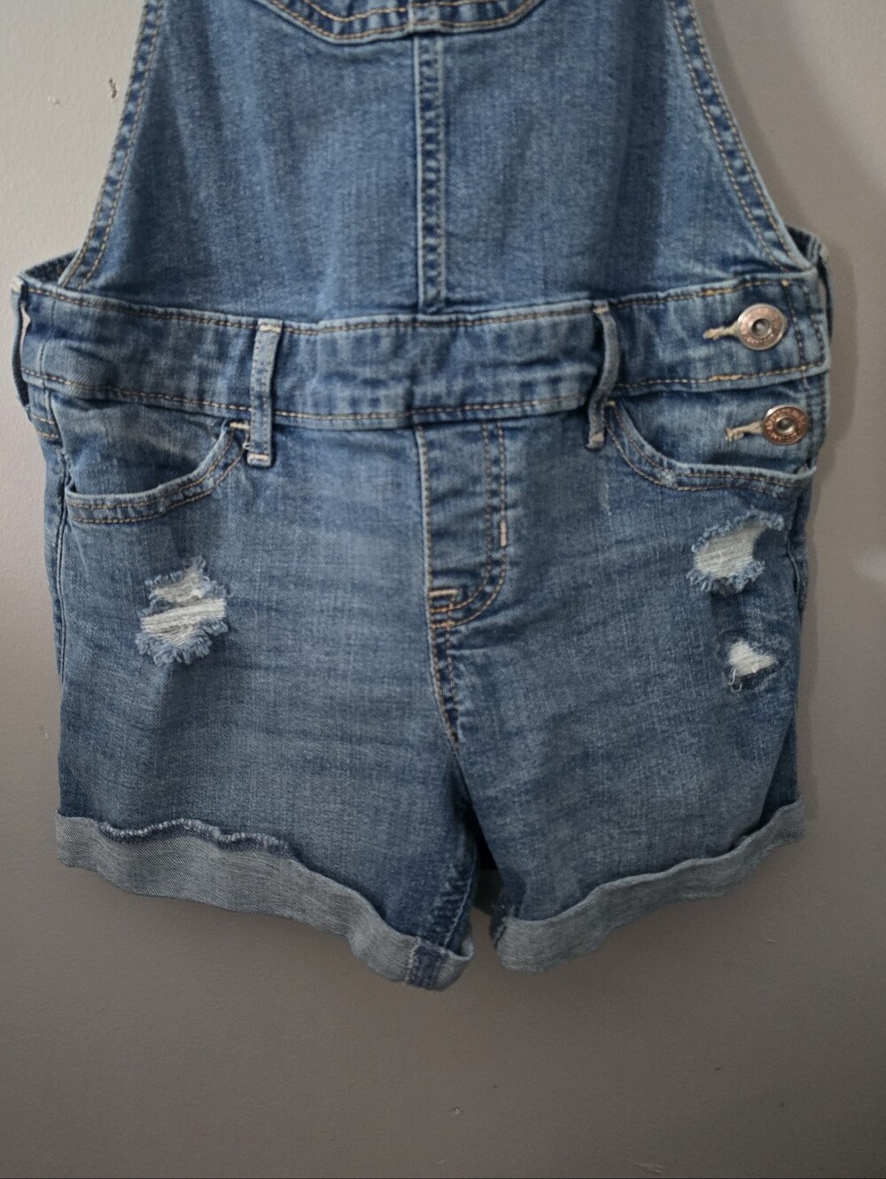 ABERCROMBIE:: Girls Denim Shortalls - Picture 4 of 6